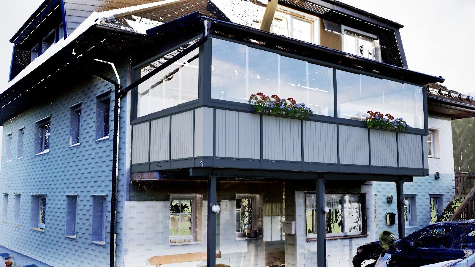 3D Rendering Sommergarten Variante 2