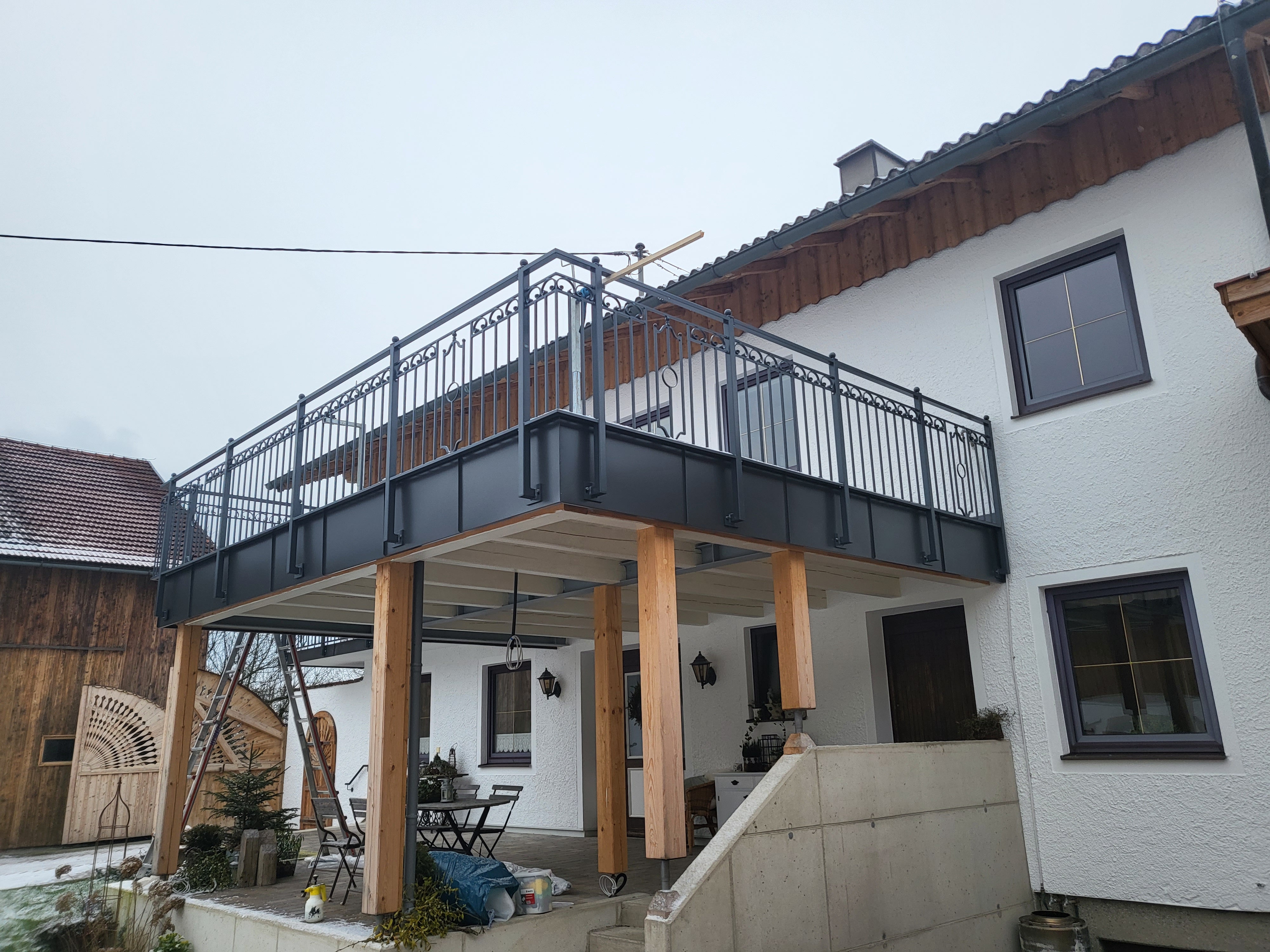 Balkongel&auml;nder aus Stahl beschichtet