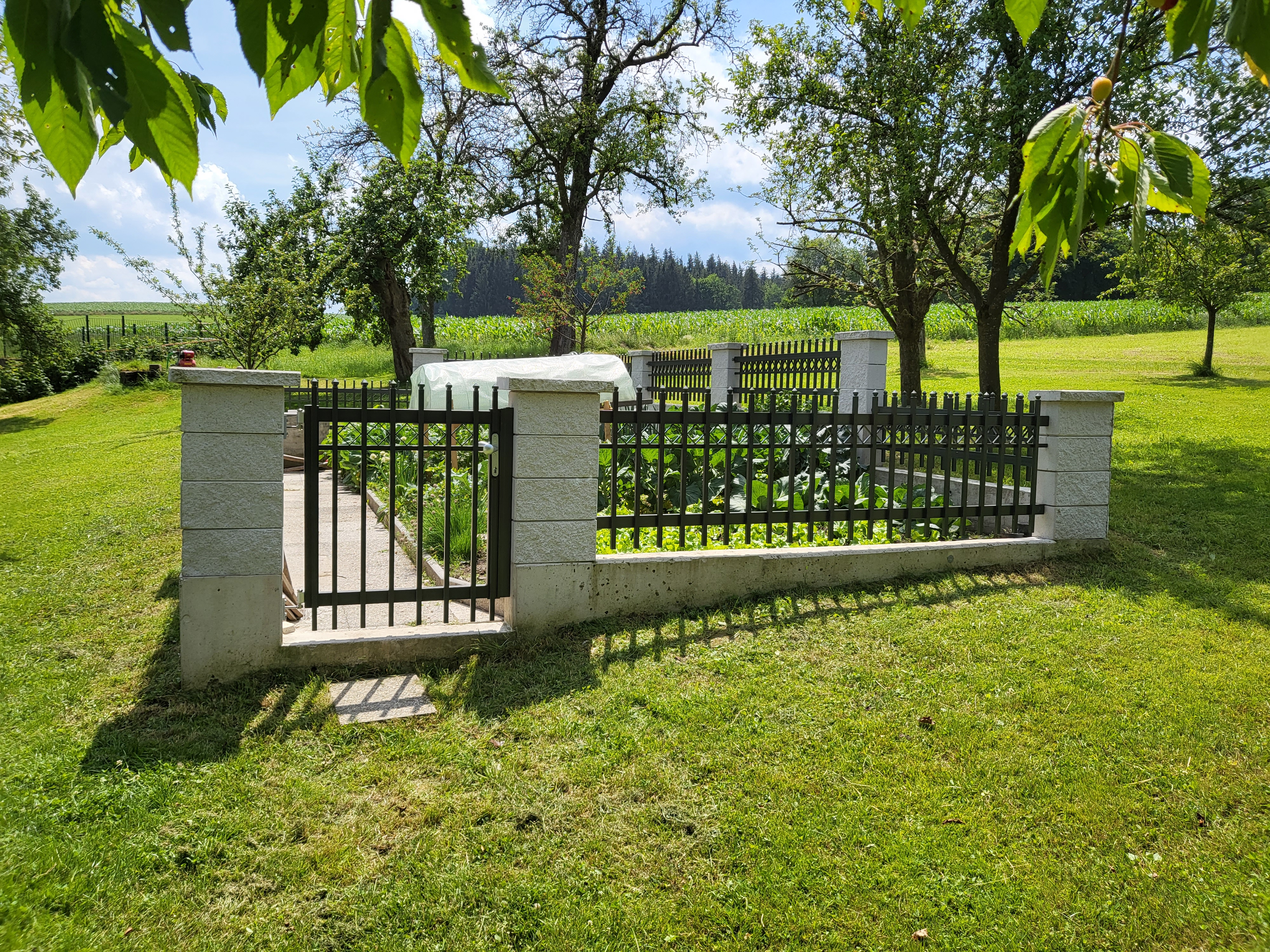 Brix ALU-Gartenzaun in Anthrazit