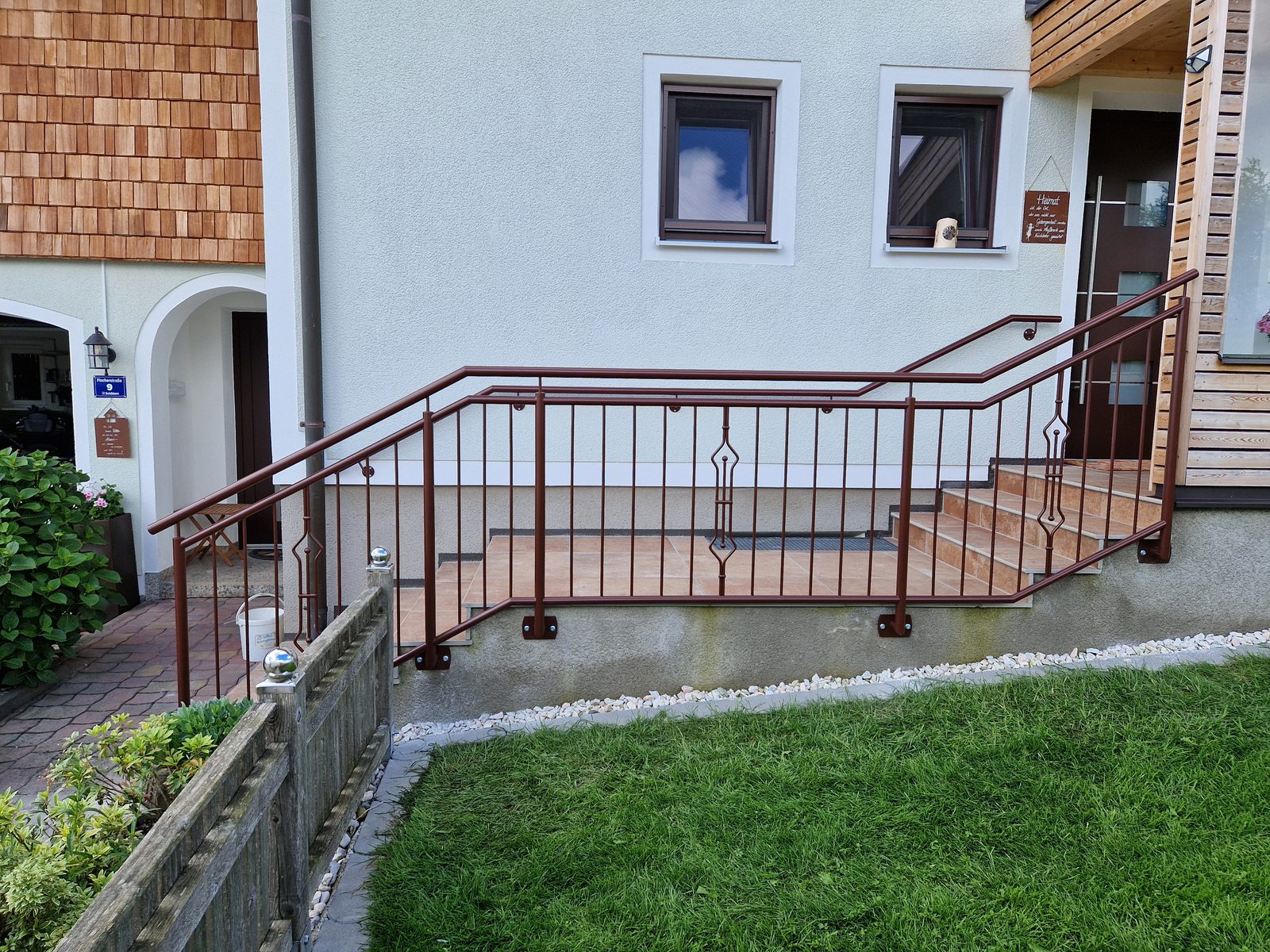 Stahlgel&auml;nder pulverbeschichtet